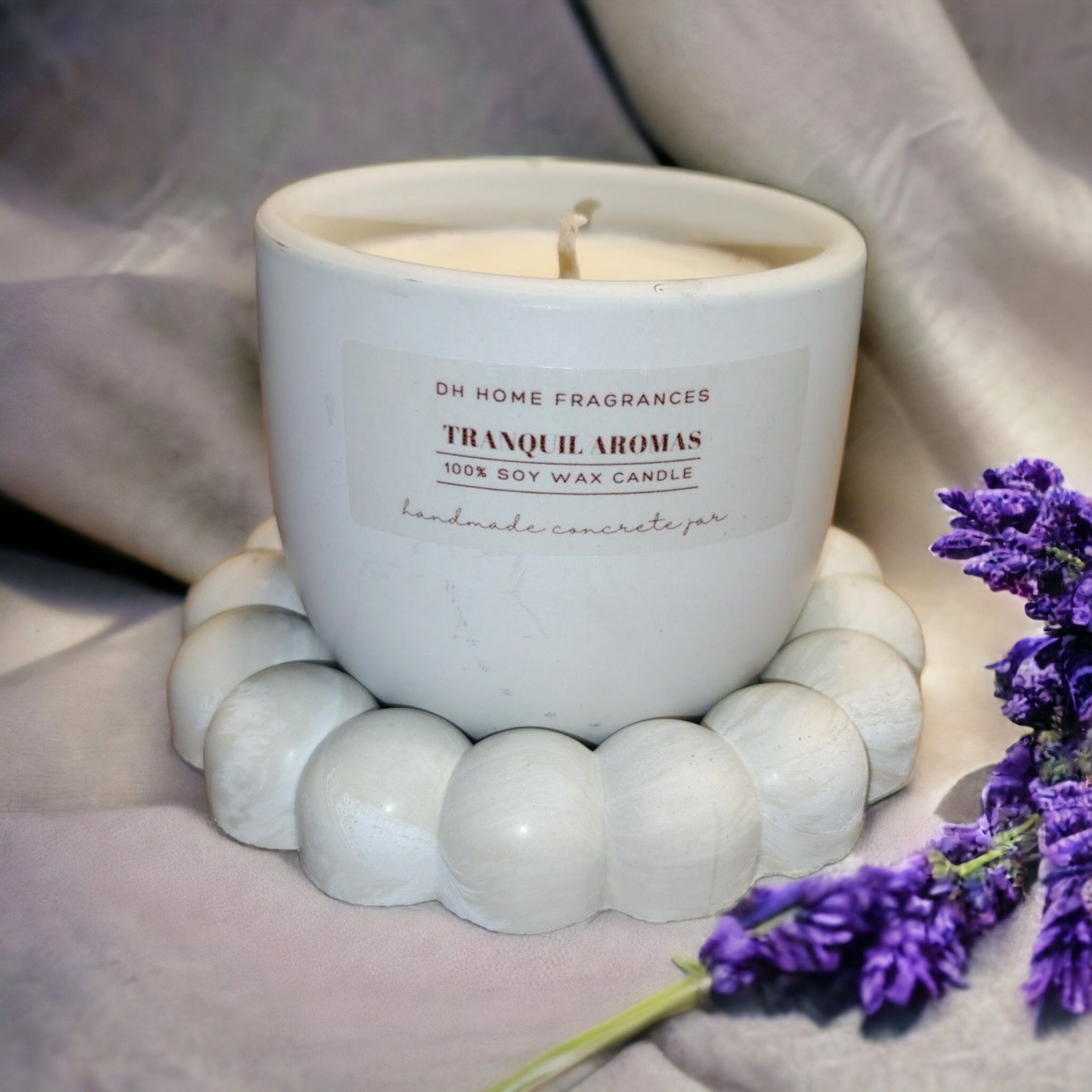 Tranquil Aromas Concrete Soy Candle (8oz)