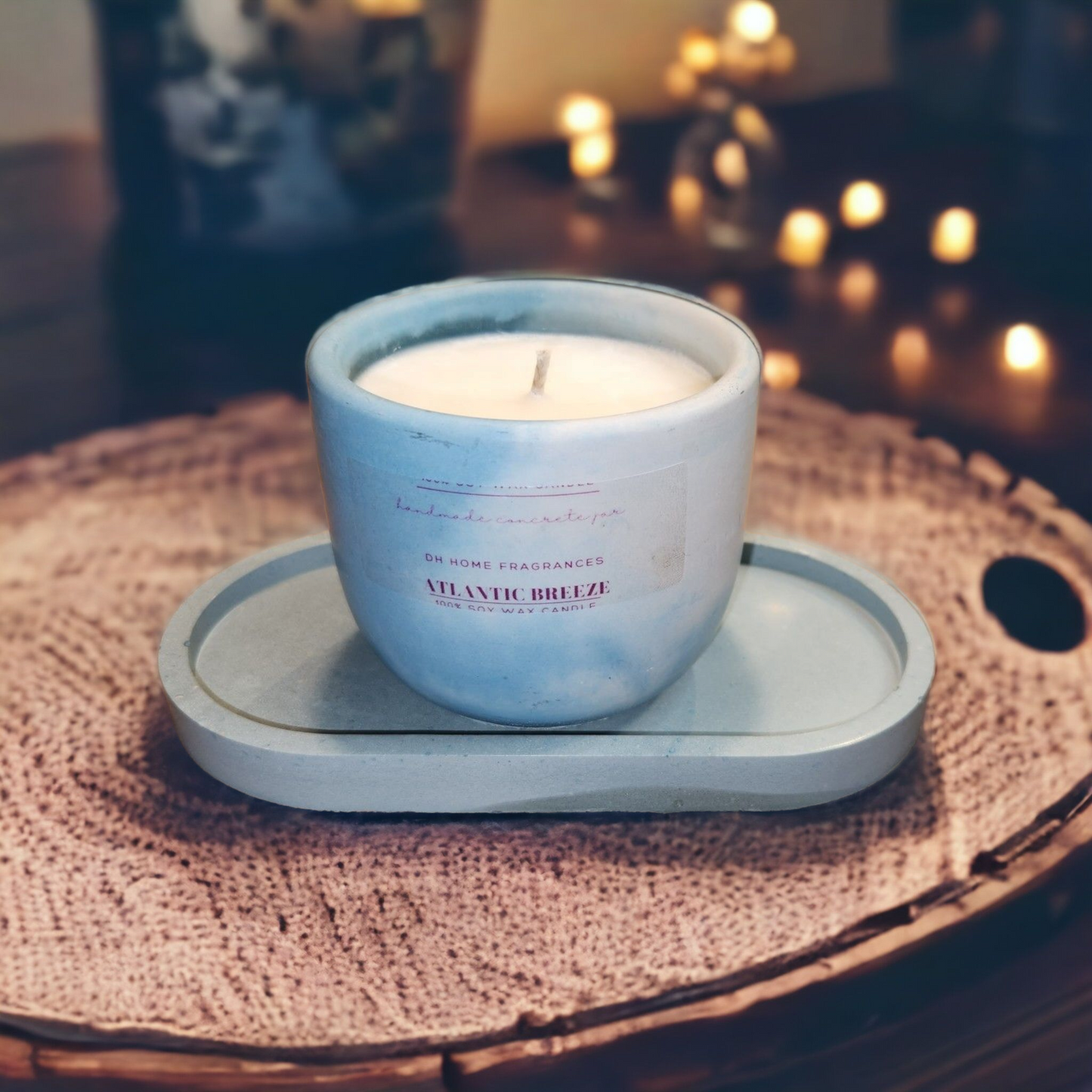 Atlantic Breeze Concrete Soy Candle (8oz)