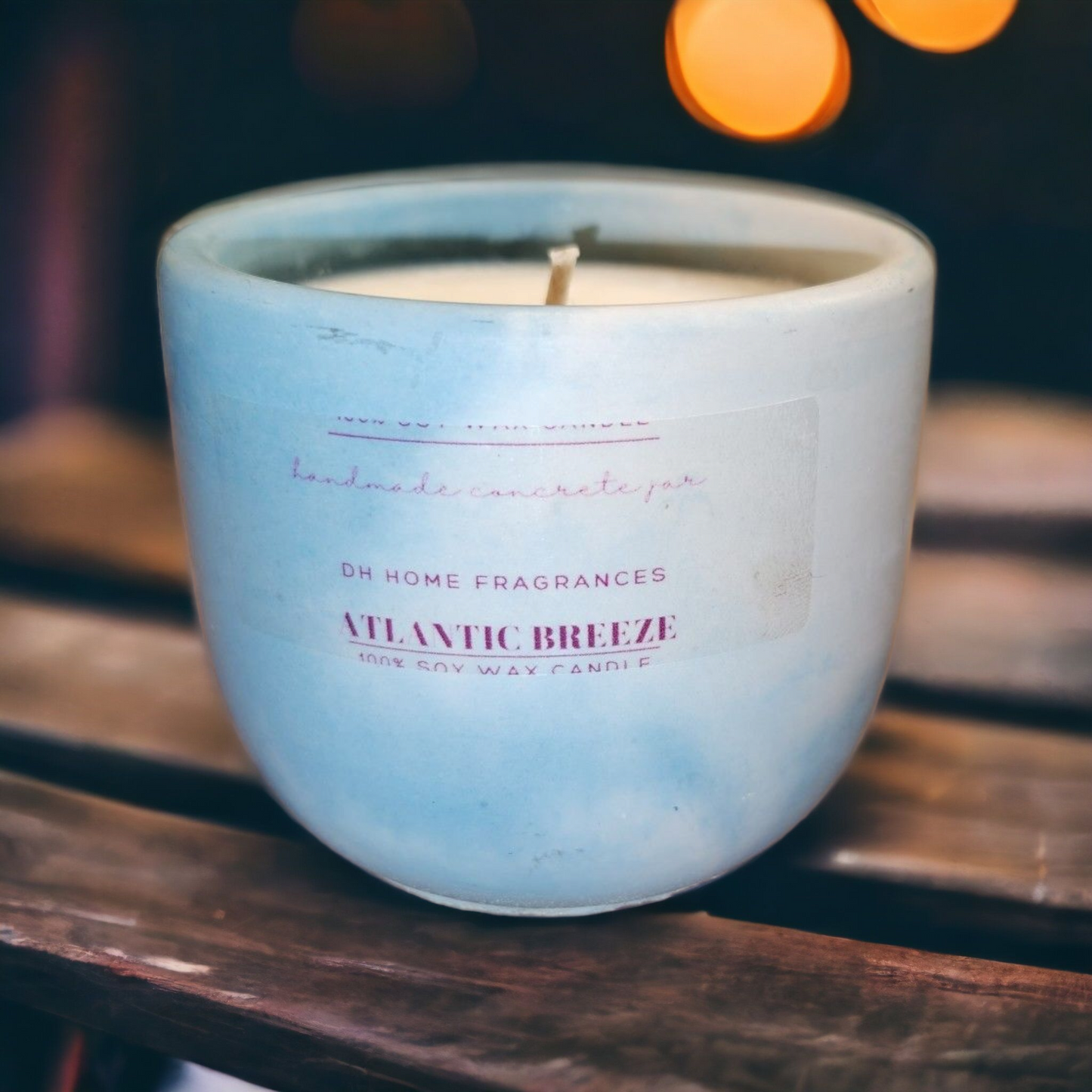 Atlantic Breeze Concrete Soy Candle (8oz)