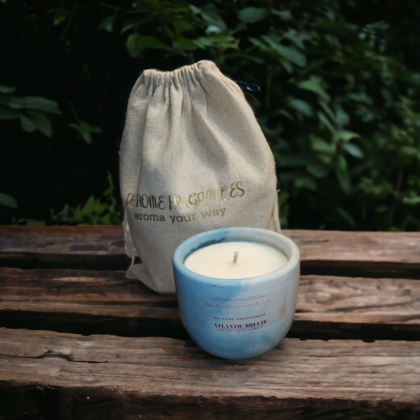 Atlantic Breeze Concrete Soy Candle (8oz)