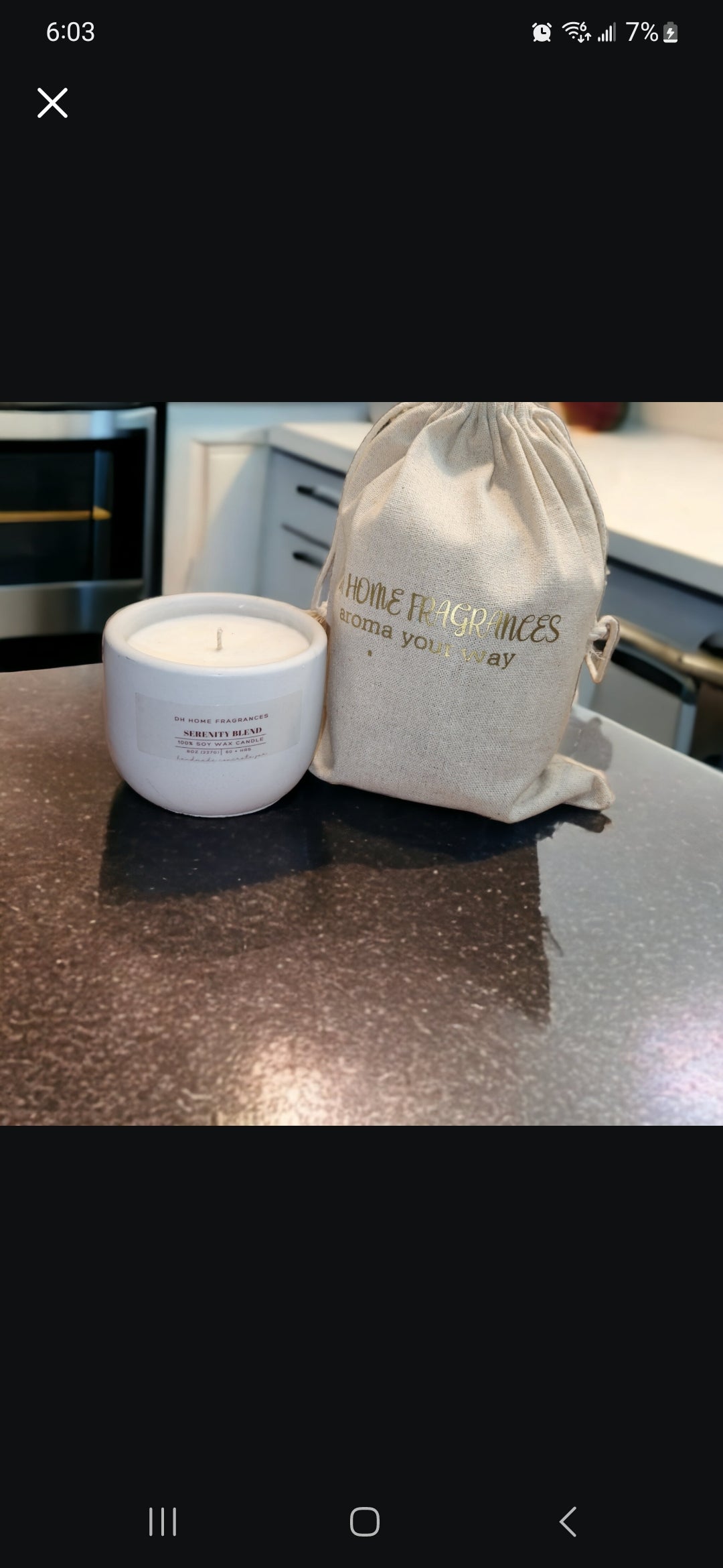 Serenity Blend Concrete Soy Candle (8oz)