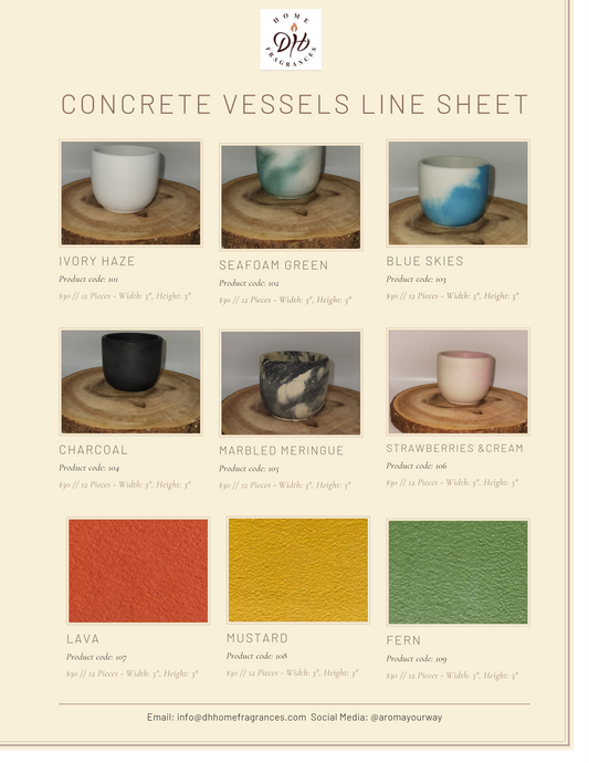 Set of 12 Concrete Candle Jars| Wholesale | Hand-made Cement Jar | 8oz | No Lid | Planter | Succulent Pot