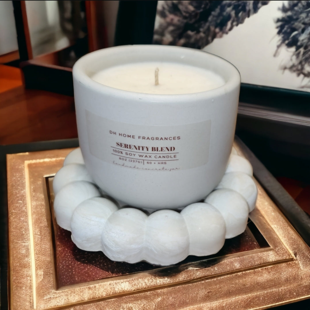 Serenity Blend Concrete Soy Candle (8oz)